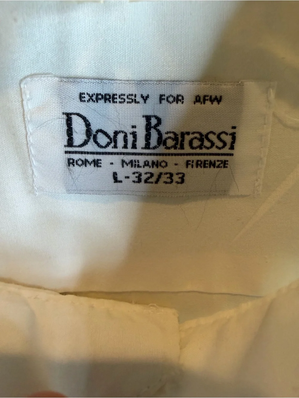 Doni Barassi White Pintuck Dress Shirt